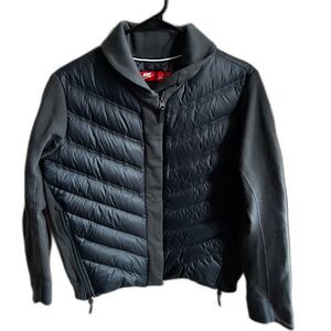 Women's Nike Green Tech Fleece Aeroloft Goose Down Jacket Size M